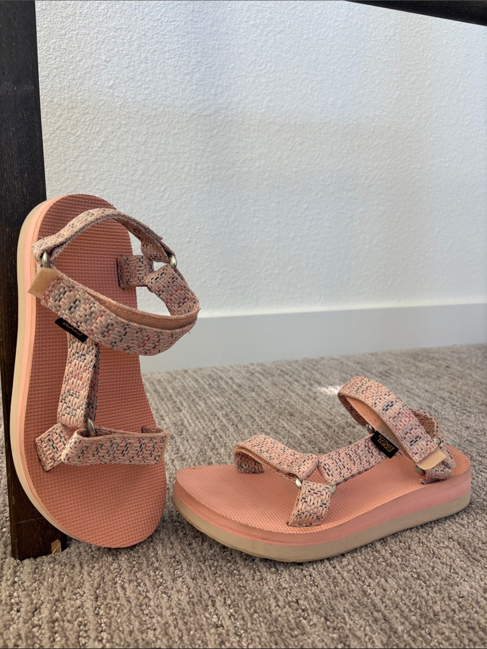 Teva Women's Blush Pink Webbing Sandals